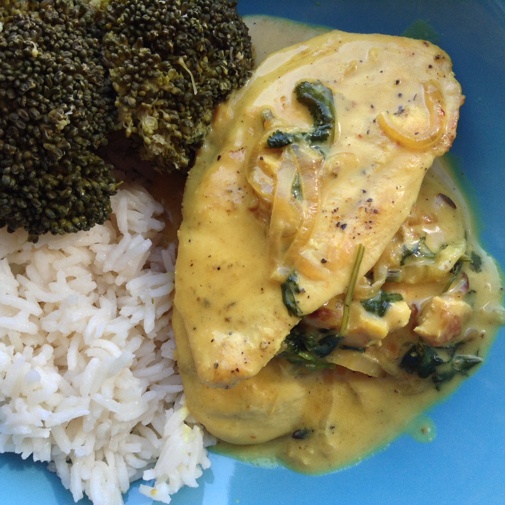 Chicken with Turmeric and Coconut milk Peppermint4Tea