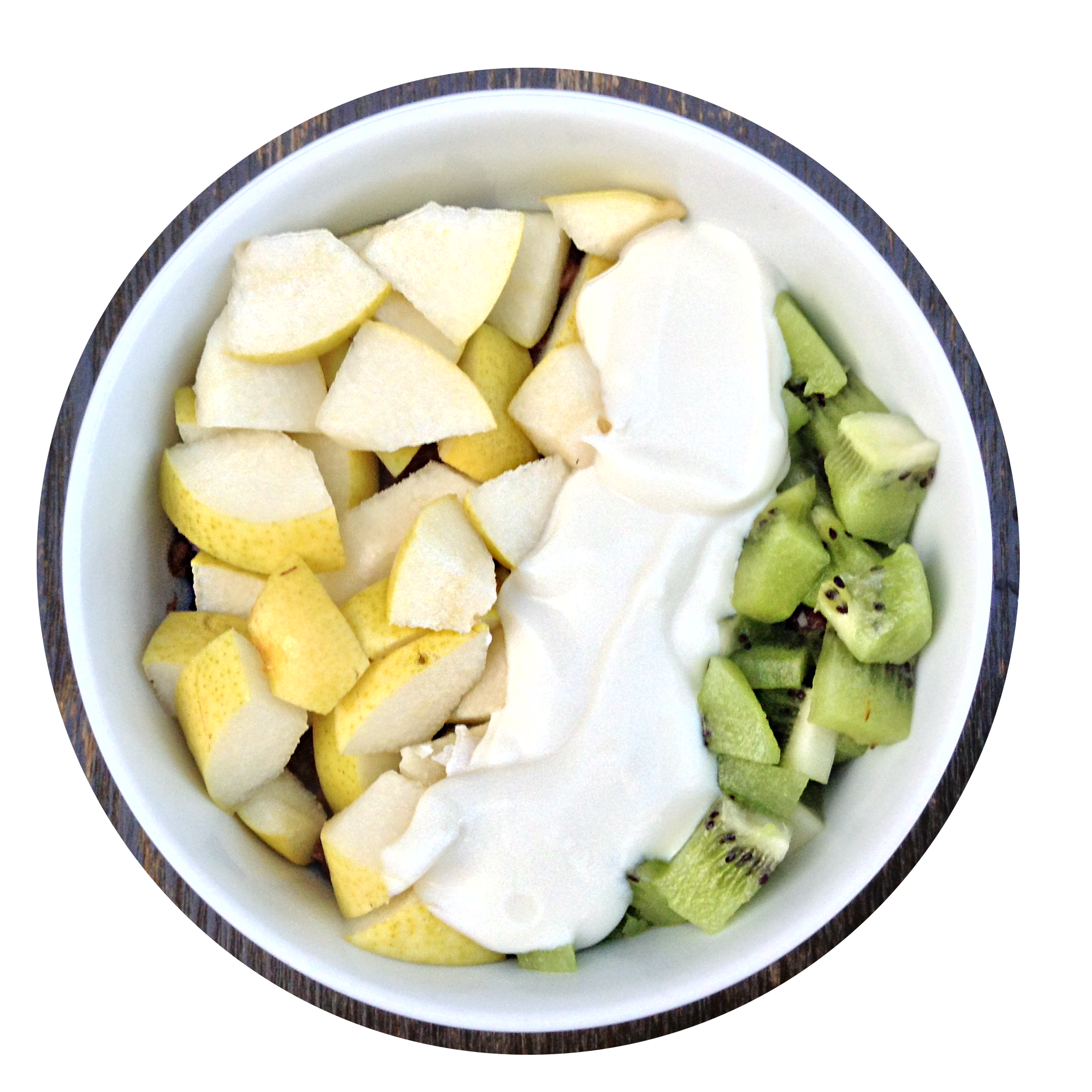 Pear and Kiwi Cocoa Porridge Peppermint4Tea